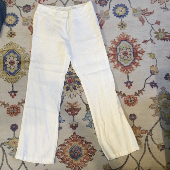 Eileen Fisher Pants - Eileen Fisher White Linen Pants